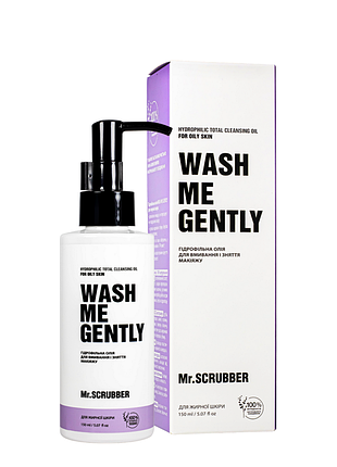 Гидрофильное масло для умывания жирной кожи лица mr. scrubber wash me gently 150 мл