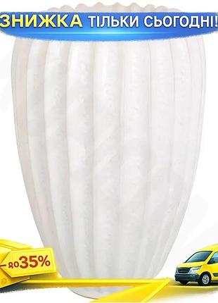 Ku керамическая ваза shell universal fit white белая ø16,5 см высота 25 см для цветов интерьерный деко uni2l_k