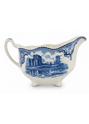 Винтажный соусник villeroy & boch fontainebleau (brougham castle, люксембург) высота 8 см
