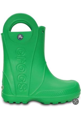 Crocs дитячі гумові чоботи зелені