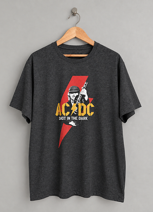 Футболка ac/dc с принтом ангус ян
