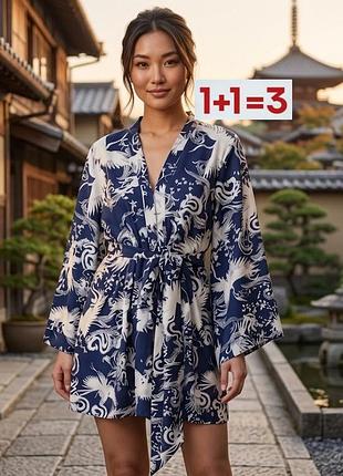 1+1=3 🎁невероятное легкое платье с широкими рукавами на завязке от river island