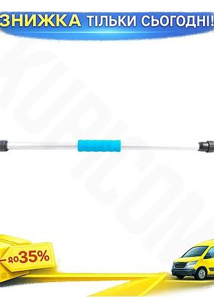 Ku ручка для щітки universal fit телескопічна bi-plast металева 70-130 см для миття у важкодоступних м uni2l_k