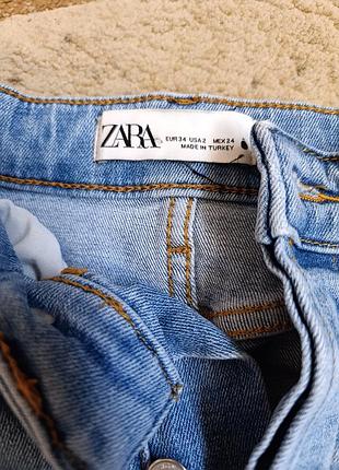 Zara джинсы стрейч 34-36р 3