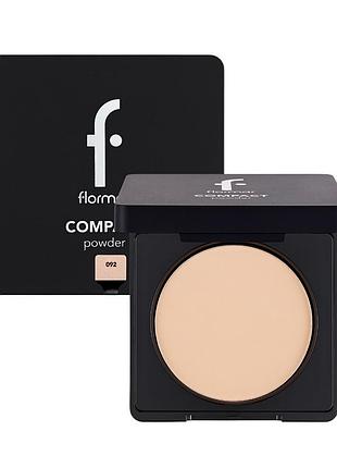 Пудра для обличчя flormar compact матуюча № 92 середньо-персиковий daily skin care