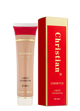 Тональная основа для лица christian liquid foundation spf10, № 03 бежевий
