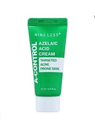 Nine less a-control azelaic acid cream – крем для проблемной кожи с азелаиновой кислотой мини 15 мл