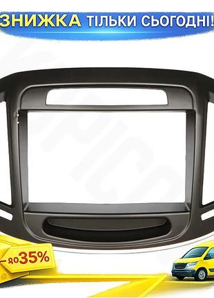 Переходная рамка для автомагнитолы в автомобиль lesko 9" opel insignia 2008-2013 regal 2008-2013 black ku-22