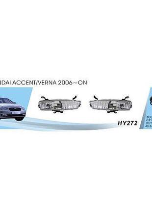 Фары доп.модель hyundai accent 2006-10/hy-272/881-12v27w/эл.проводка