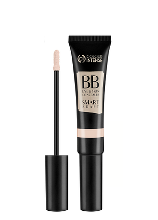 Консилер для вишуканої кімнати colour intense smart adapt вв eye&skin concealer, no 02 creamy beige бежевий