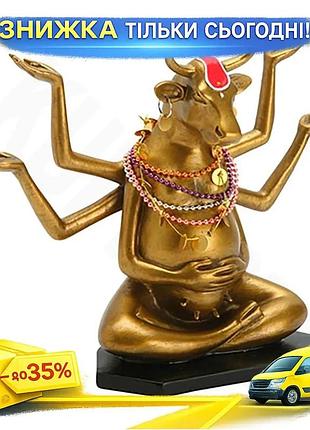 Ku статуэтка корова buddha universal fit коллекционная из полирезина для интерьера подарок для дома де uni2l_k