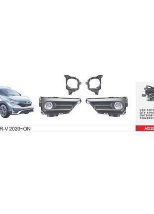 Фары доп.модель honda cr-v/2019-/hd-2093l/u.s type/led-12v5w/эл.проводка