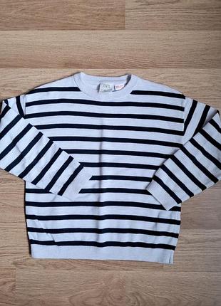 Світшот zara у смужку на хлопця 110 см, 5 років.