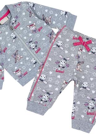 Спортивный костюм chicco grey rabbits