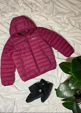Детский пуховик, berghaus теплая дутая курточка 7-8 лет 116-128см