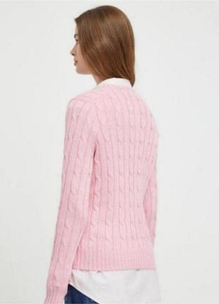 Хлопковый джемпер в косы ralph lauren 3