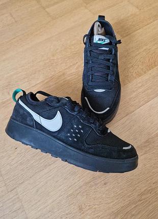 Кеды кроссовки замшевые nike c1ty black summit white (gs) hq0028-001/размер 38 оригинал