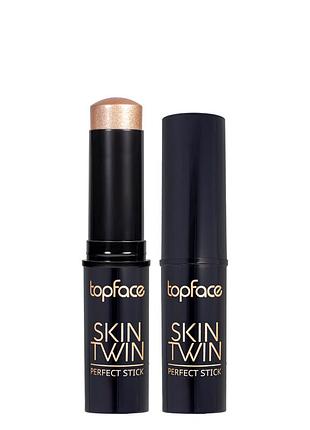 Хайлайтер стік для макіяжу обличчя topface skin twin pt560 № 03 daily skin care