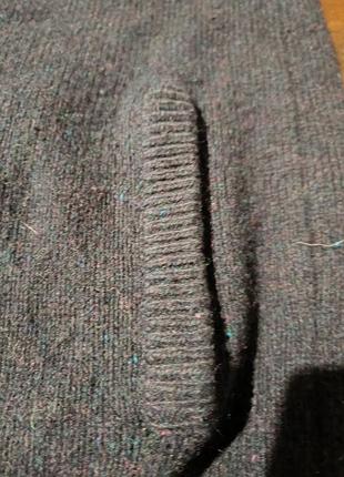 Стильная темно-синяя теплая кофта на молнии m&amp;s (wool стрижка) 6