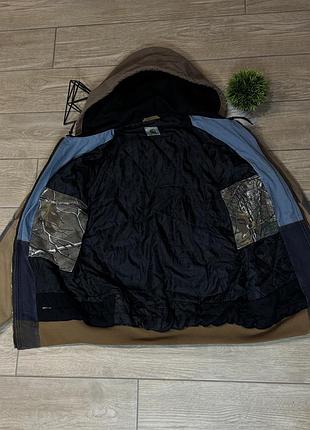 Куртка carhartt detroit jacket  reworked patchwork jacket vintage work jacket 6