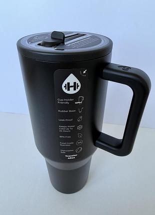Нова оригінальна термочашка hydrojug 40oz black / чорна 8