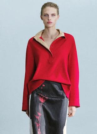Рубашка zw collection с контрастным воротником