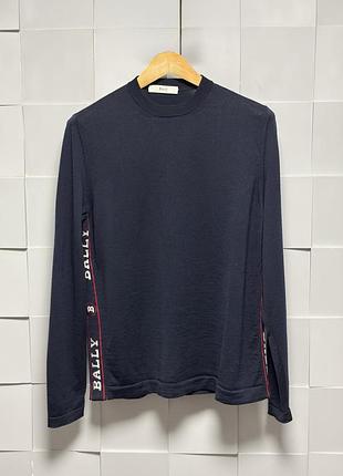 Вовняний светр bally (оригінал, made in italy) zegna, sasso