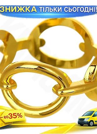 Ku комплект перстень для universal fit серветок table-shine металеві ø5см золоті для сервірування стол uni2l_k
