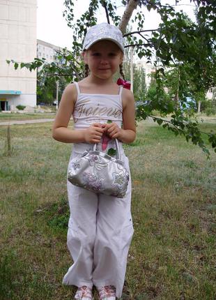 Штаны брюки для девочки motion wear 6-7 лет весна-лето