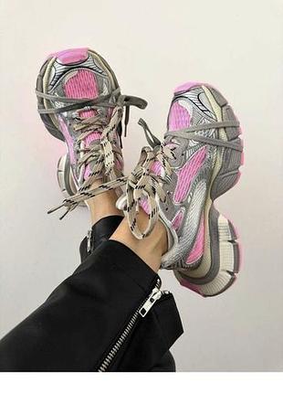 Кросівки balenciaga 3xl silver pink