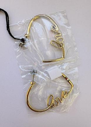 Серьги tommy hilfiger love 2