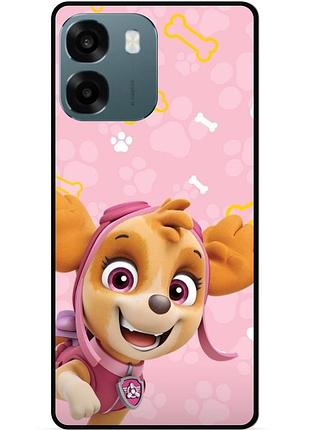 Чехол силиконовый для oppo a6 с рисунком скай щенячий патруль