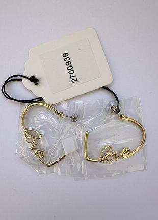 Серьги tommy hilfiger love 3