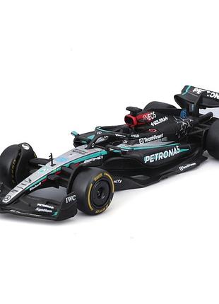 Коллекционная автомодель mercedes-amg f1 w15 performance (2024) bburago 18-38208, 1:43 масштаб