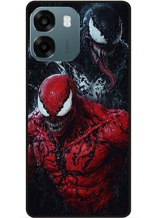 Чехол силиконовый бампер для oppo a6 с рисунком venom карнаж веном