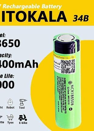 Акумулятор liitokala 34b (без піптика) ncr18650b 3400 mah 3.7v