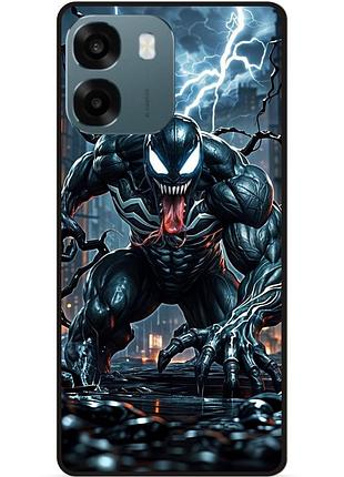 Силіконовий бампер чохол для oppo a6 з малюнком веном marvel venom