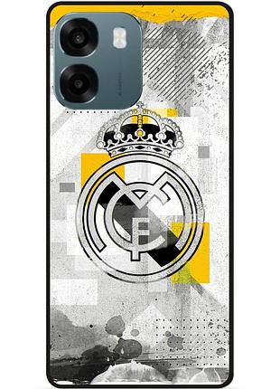 Чехол силиконовый бампер для oppo a6 с рисунком real madrid реал мадрид