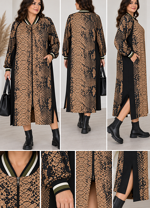 Платье-кардиган mat fashion 100% вискоза made in greece plus size