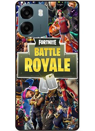Силиконовый бампер чехол для oppo a6 игра fortnite фортнайт