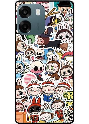 Силиконовый чехол бампер для oppo a6 лабубу labubu