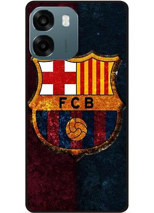 Чехол силиконовый бампер для oppo a6 с рисунком барселона barcelona