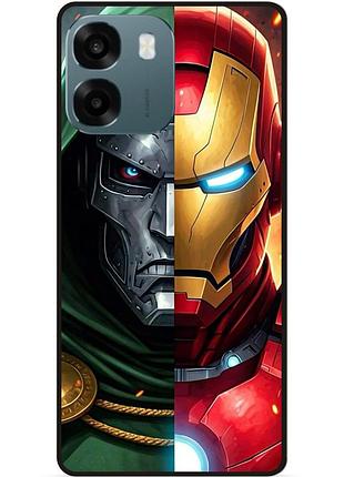 Чехол силиконовый бампер для oppo a6 с картинкой avengers doomsday мстители