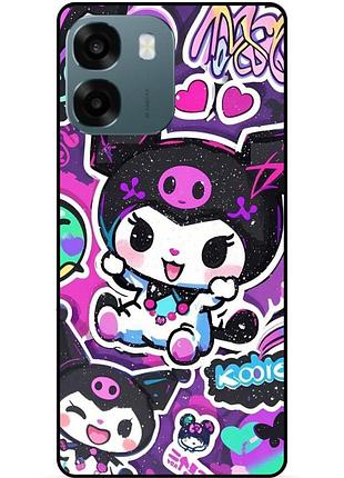 Силиконовый чехол для oppo a6 с рисунком kuromi куроми