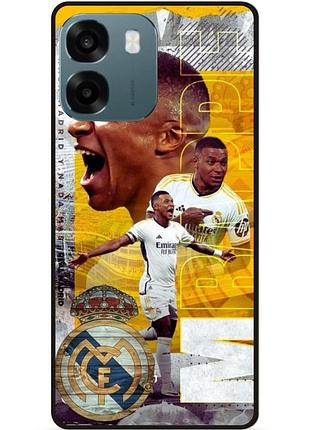 Силіконовий чохол бампер для oppo a6 з малюнком mbappe мбаппе real