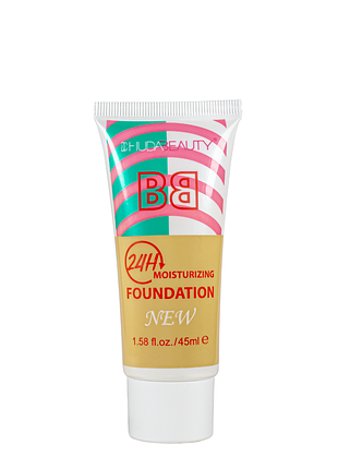 Тональний вв крем для обличчя huda beauty bb moisturizing fondation, № 02 пісочний daily skin care