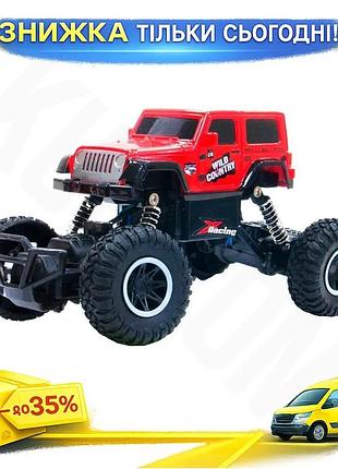 Ku автомобиль off-road crawler universal fit wild country красный радиоуправляемый джип с аккумуляторо uni2l_k