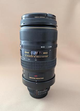 Об'єктив nikkor 80-400mm 4.5-5.6d af