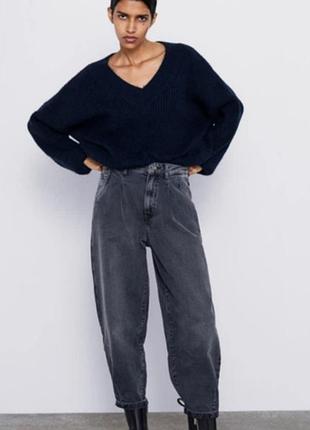 Джинсы широкие слоучие бананы от zara 3