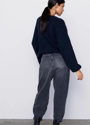 Джинсы широкие слоучие бананы от zara 4